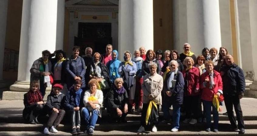 Pelerini de la Parohia Iancu Vechi-Mătăsari la Sankt Petersburg