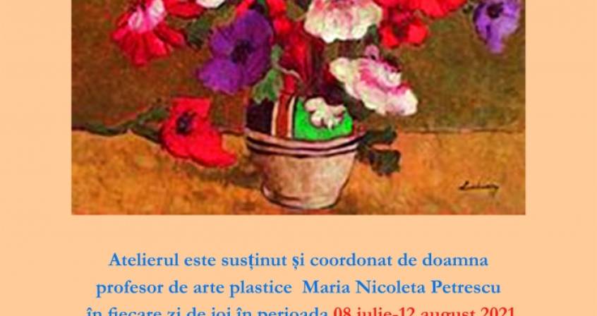 Parohia Iancu Vechi-Matasari organizeaza Atelierul de pictura cu tema " Flori din Gradina Maicii Domnului"